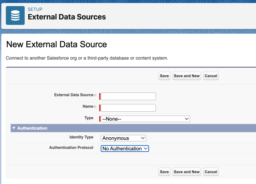 External Data Source